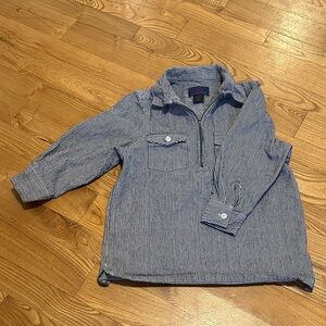 Original Lil Hickory- Kids Navy Pinstripe Jean Jacket